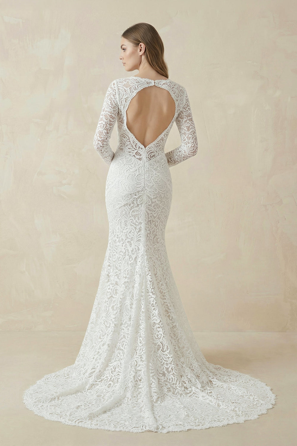 Mermaid Whisper Lace Embroidery Bridal Gown Wedding Dress– Wedding Dresses by KissProm | Available at KissProm