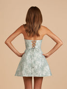 Mireille | Sage - A Line Scoop Neck Short Homecoming Dresses With Lace Appliques