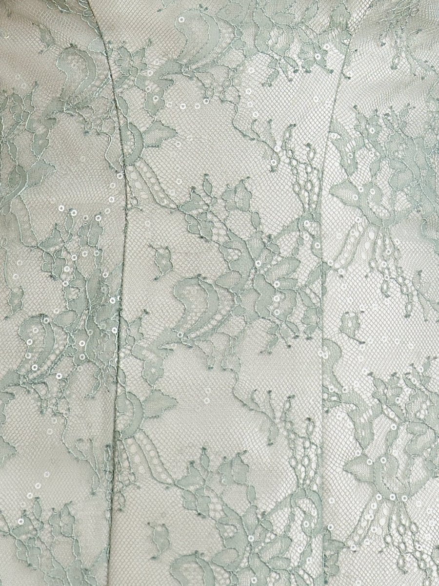 Mireille | Sage - A Line Scoop Neck Short Homecoming Dresses With Lace Appliques