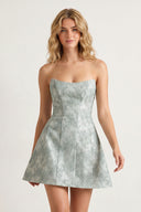 Sage A Line Scoop Neck Short Homecoming Dresses With Lace Appliques - KISSPROM
