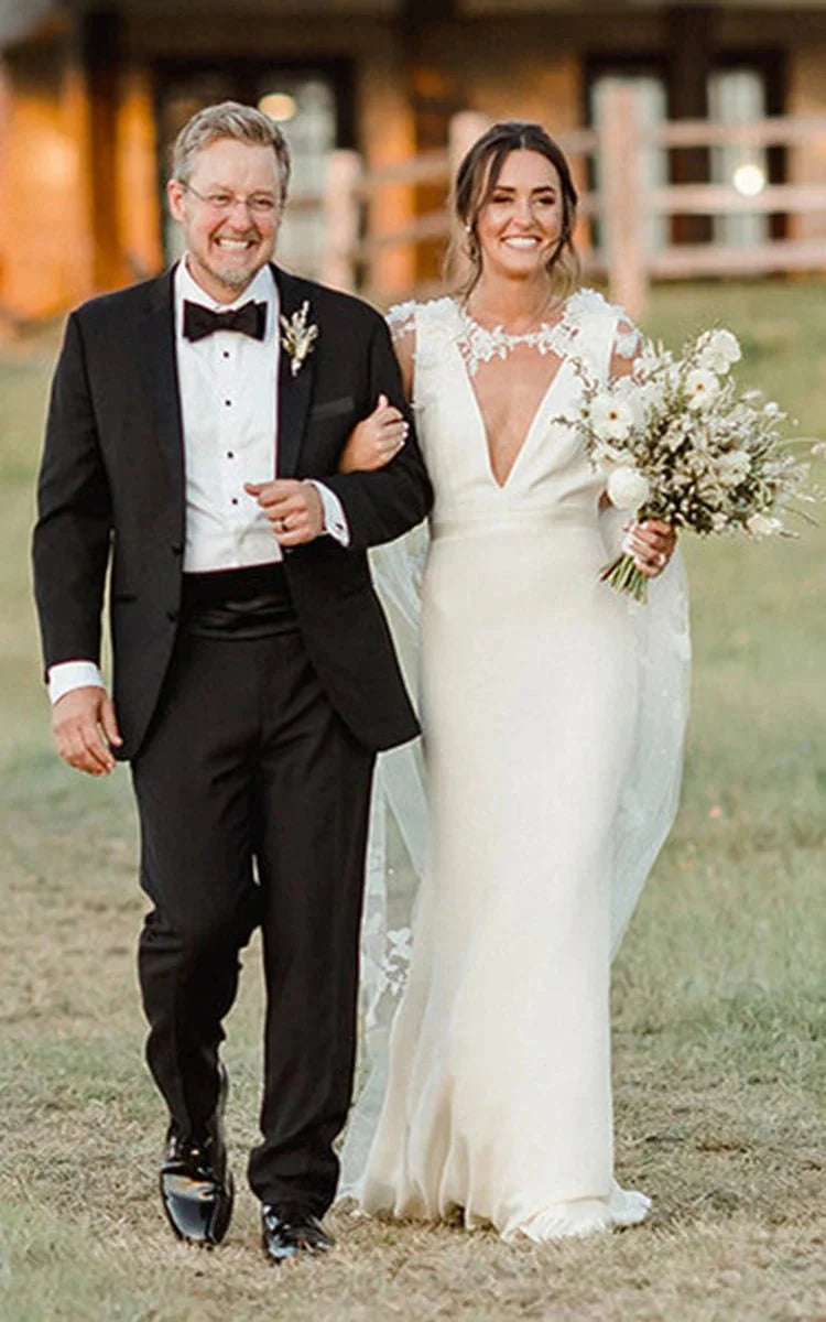 chinese dress ladies Fukbdz Satin Wedding Dresses for Bride 2024 Lace A Line Square Neck  Spaghetti Straps Sexy Backless Formal Train Bridal Gown White US0 at Amazon  Women's Clothing store