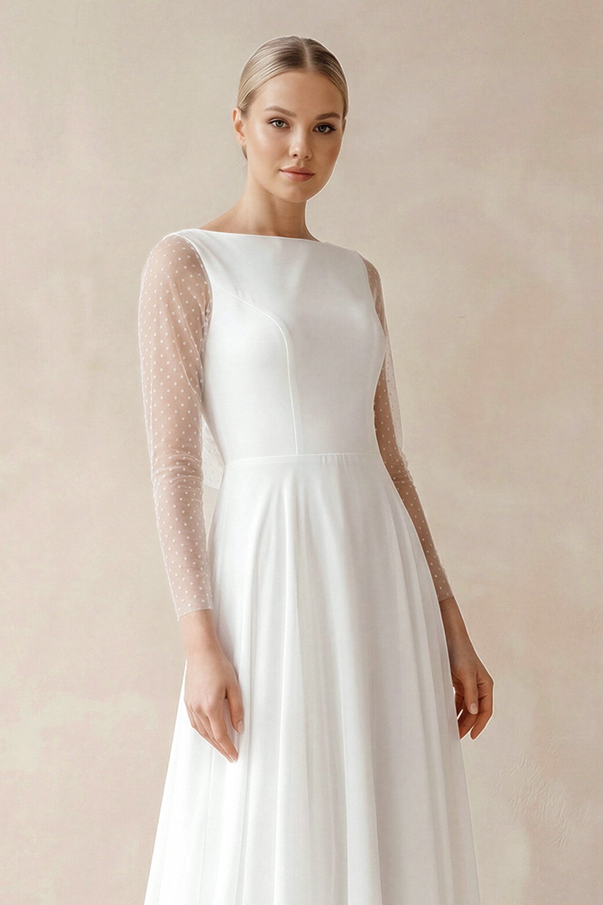 chiffon dresses Brown Elegant Dress - She's So Elegant, Extra Small Ellae Lisque - Elegant Dress for Birthdays & Date Nights