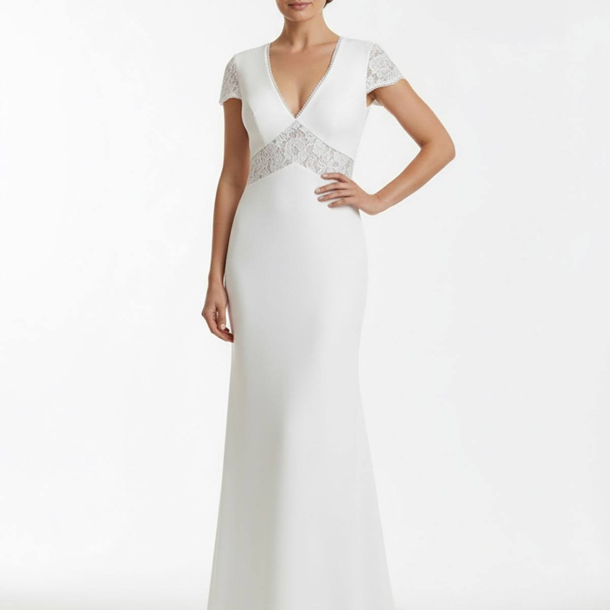 Evening Dresses For Women/ Princess Straight Across Neckline Strapless Mid-Open Back Floor Length With Sweep Train Evening Dresses main image 1