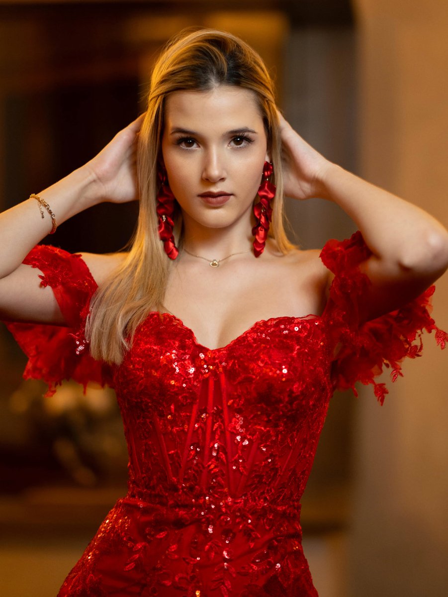 Sheath Off the Shoulder Long Lace Prom Dress (Lace-up Back), Red / 0
