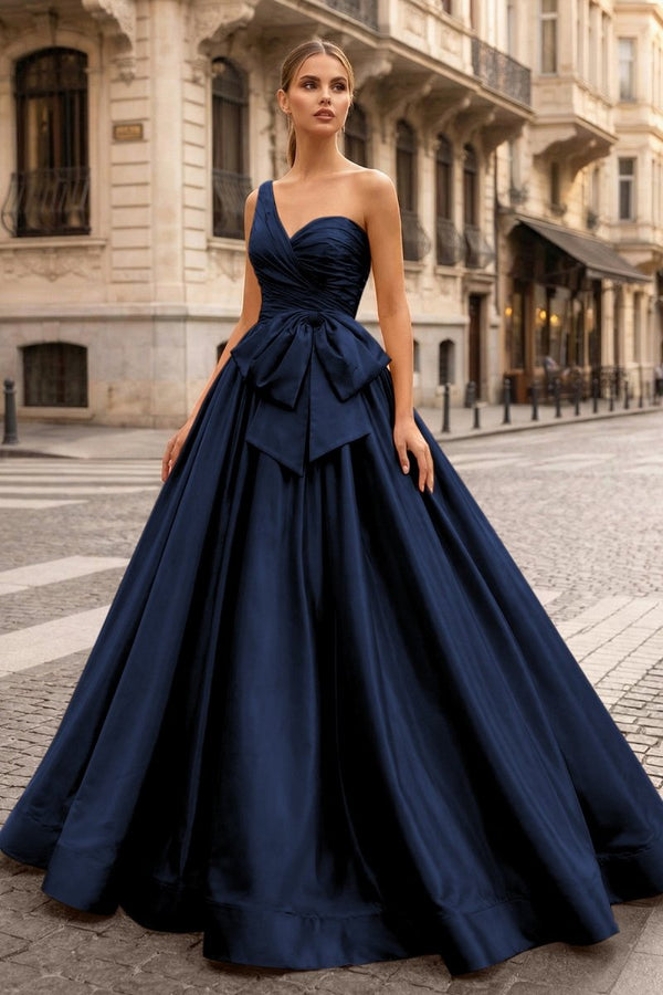navy blue bow dress Apricity | JANUARY Dress