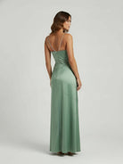 Notori | Spaghetti Straps Sheath Long Prom Dresses With Split - KissProm