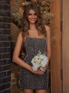 Novalee | Black - Bodycon Strapless Short Homecoming Dresses With Beadings