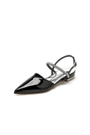 Nude Pink High Heels with Silver Trim - KissProm