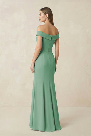 Off - the Shoulder Mermaid Chiffon Bridesmaid Dress - KissProm Bridesmaid Dresses