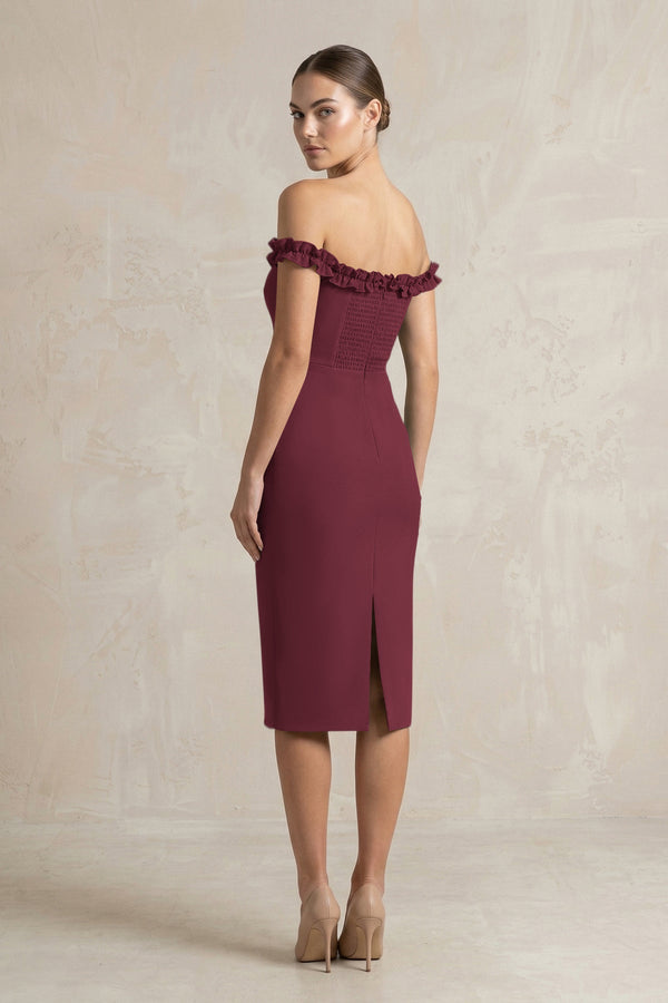 sorella midi dress bardot Bardot Sorella Midi Dress – Rent with Iz