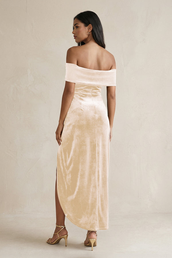 cut out long sleeve midi dress SAME Los Angeles Long Sleeve Cut Out Maxi Dress (Mocha Lurex)