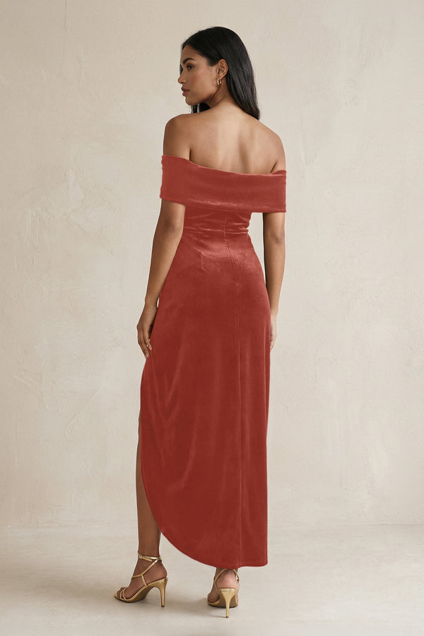 terracotta velvet bridesmaid dresses Dusty Sage Charmeuse Sleeveless Mismatched Bridesmaid Dresses, Dress E main image 0