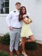 Omia | Yellow - Spaghetti Straps A Line Sequins Short Homecoming Dresses