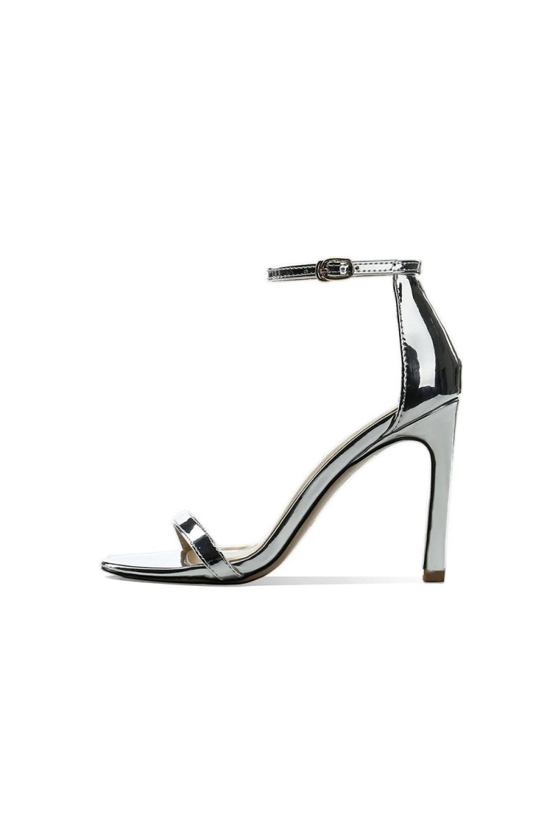 One Word Buckle High Heels - KissProm