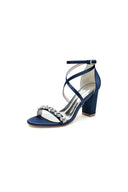 Open Toe Cross Strap High Heels Party - KissProm