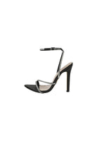 Open Toe Cross Strap Rhinestone Stiletto Sandals