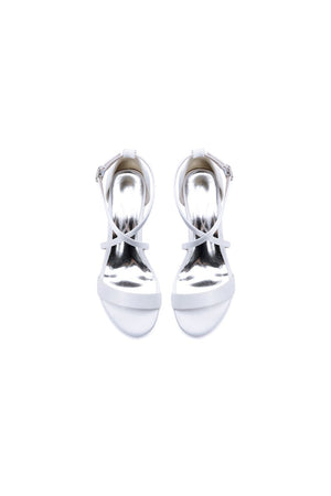 Open Toe Hollow Out Chunky Heels - KissProm