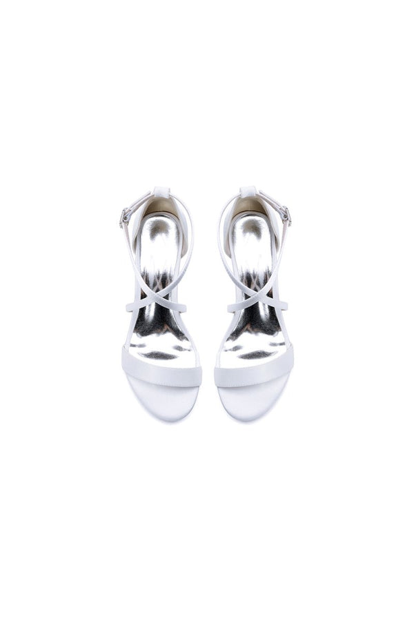 Open Toe Hollow Out Chunky Heels - KissProm