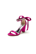 Open Toe Ribborn Tie High Heels Party - KissProm
