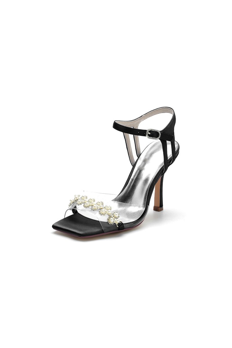 Open Toe Party Sandals with Pearl - KissProm