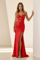 Orvyna | Lilac - Halter Mermaid Beaded Long Formal Prom Dresses With Slit - KissProm