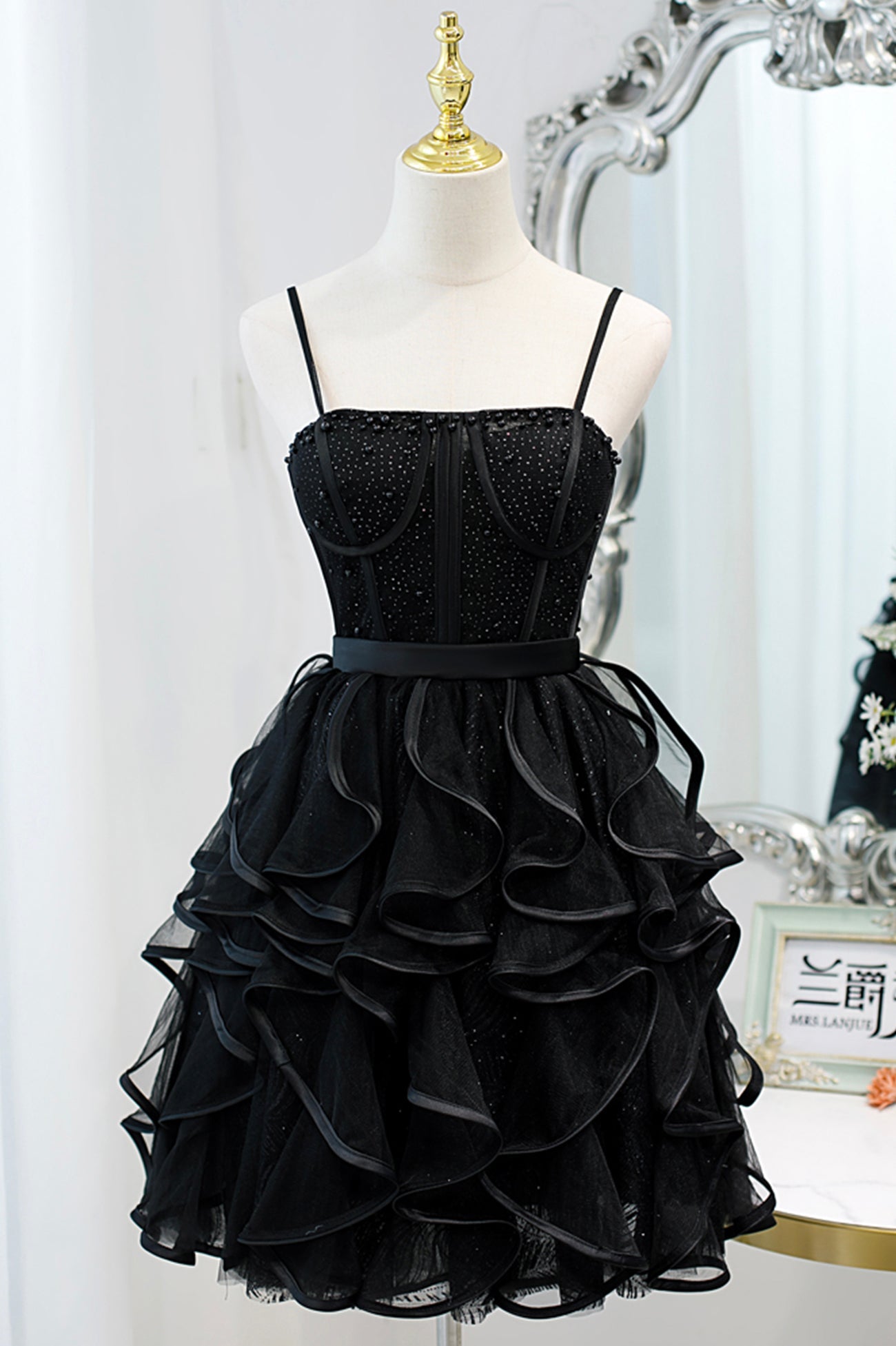 Bethany | Lovely Spaghetti Strap Tulle Short Prom Dress A-Line Homecoming Dress