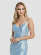 KissProm-Paislee Spaghetti Straps Light Blue Appliques Mermaid Prom Dress