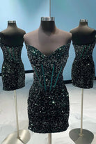 Pallid | Sweetheart Bodycon Sequins Homecoming Dress