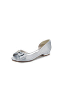 Party Open Toe Flats with Bow - KissProm