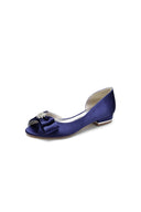 Party Open Toe Flats with Bow - KissProm