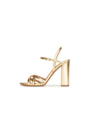 Party Peep Toe Chunky Heel Evening Shoes With Buckle Ankle Strap - KissProm