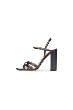 Party Peep Toe Chunky Heel Evening Shoes With Buckle Ankle Strap - KissProm
