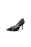 Party Pointed Toe Crystal High Heels - KissProm