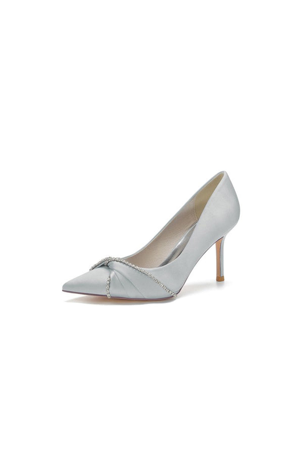 Party Pointed Toe Crystal High Heels - KissProm