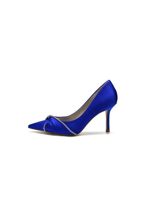 Party Pointed Toe Crystal High Heels - KissProm