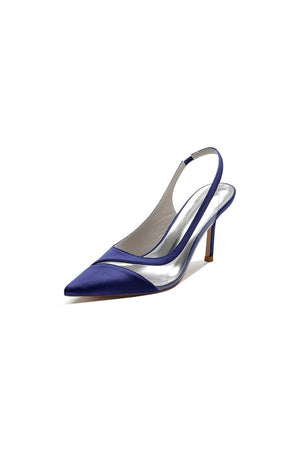 Party Pointed Toe Slingback Strap High Heels - KissProm