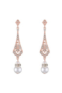 Pearl Dangle Drop Earrings - KissProm