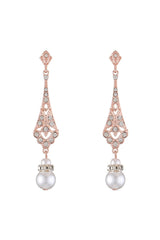 Pearl Dangle Drop Earrings - KissProm