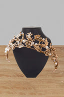 Pearl Gold Vintage Halloween Crown - KissProm