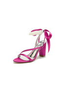 Pearl Open Toe Ankle Strap High Heels - KissProm