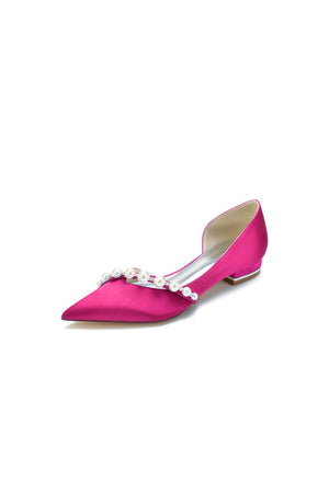 Pearl Pointed Toe Kitten Heels - KissProm