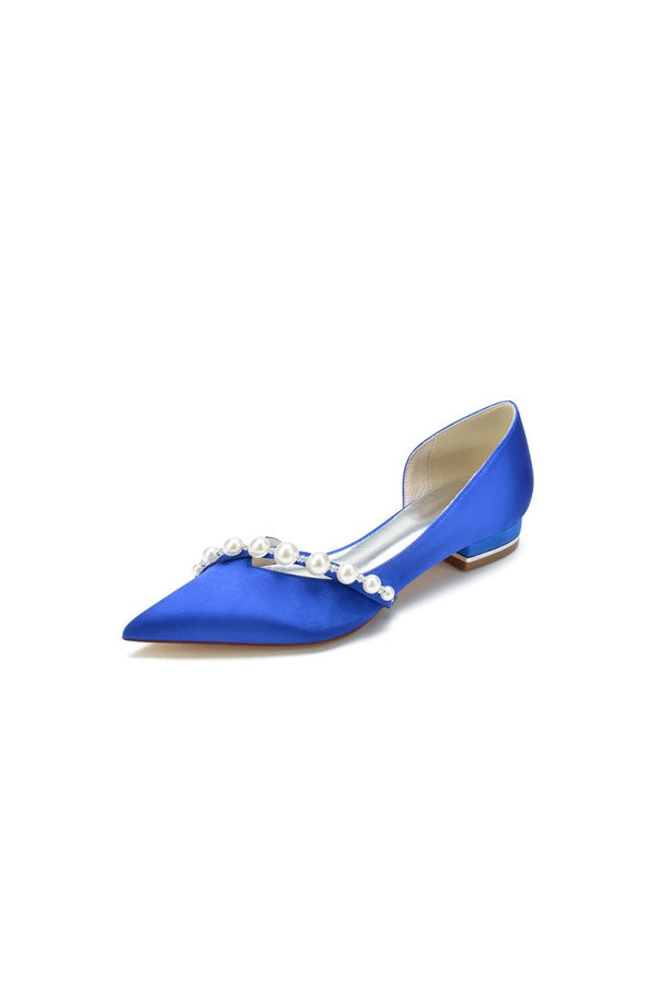Pearl Pointed Toe Kitten Heels - KissProm