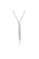 Personalized Gift 3D Bar Dimensional Pendant Necklaces - KissProm