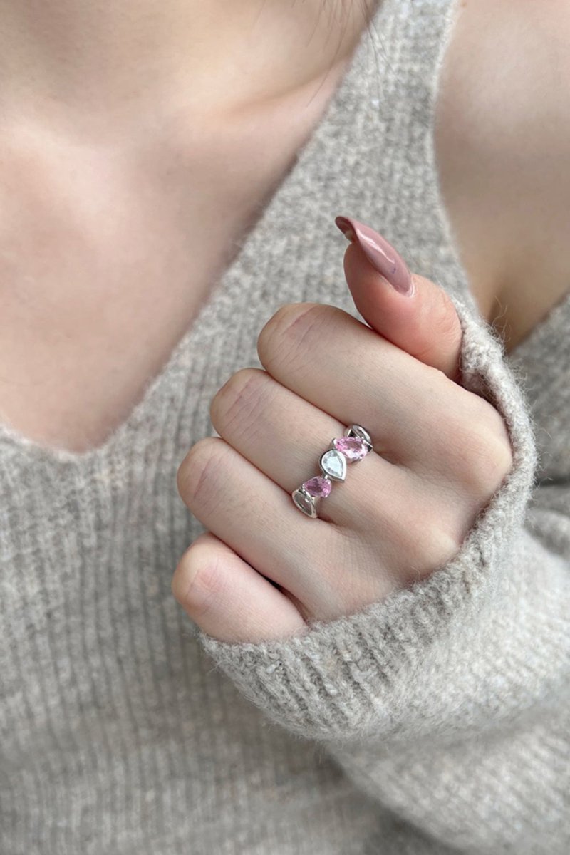 Petite Pear Half Band Ring - KissProm