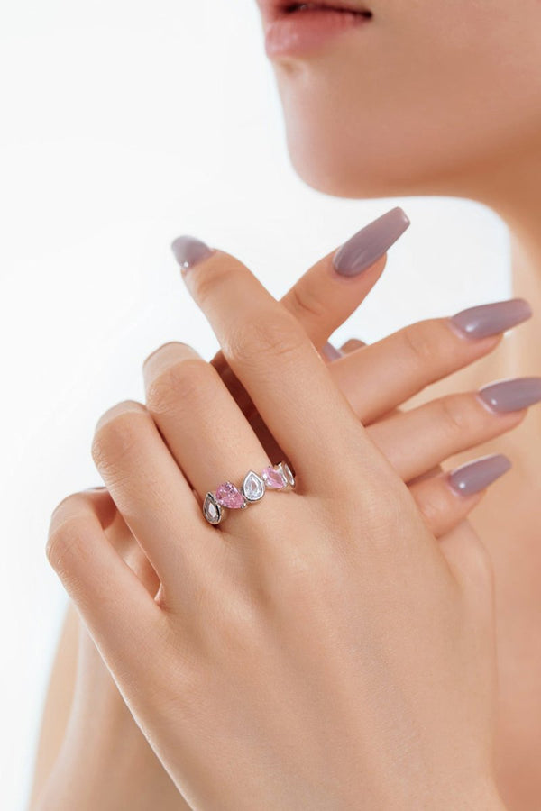 Petite Pear Half Band Ring - KissProm