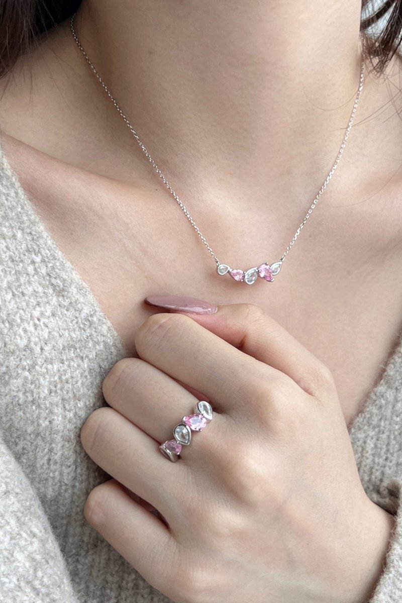 Petite Pear Half Band Ring - KissProm