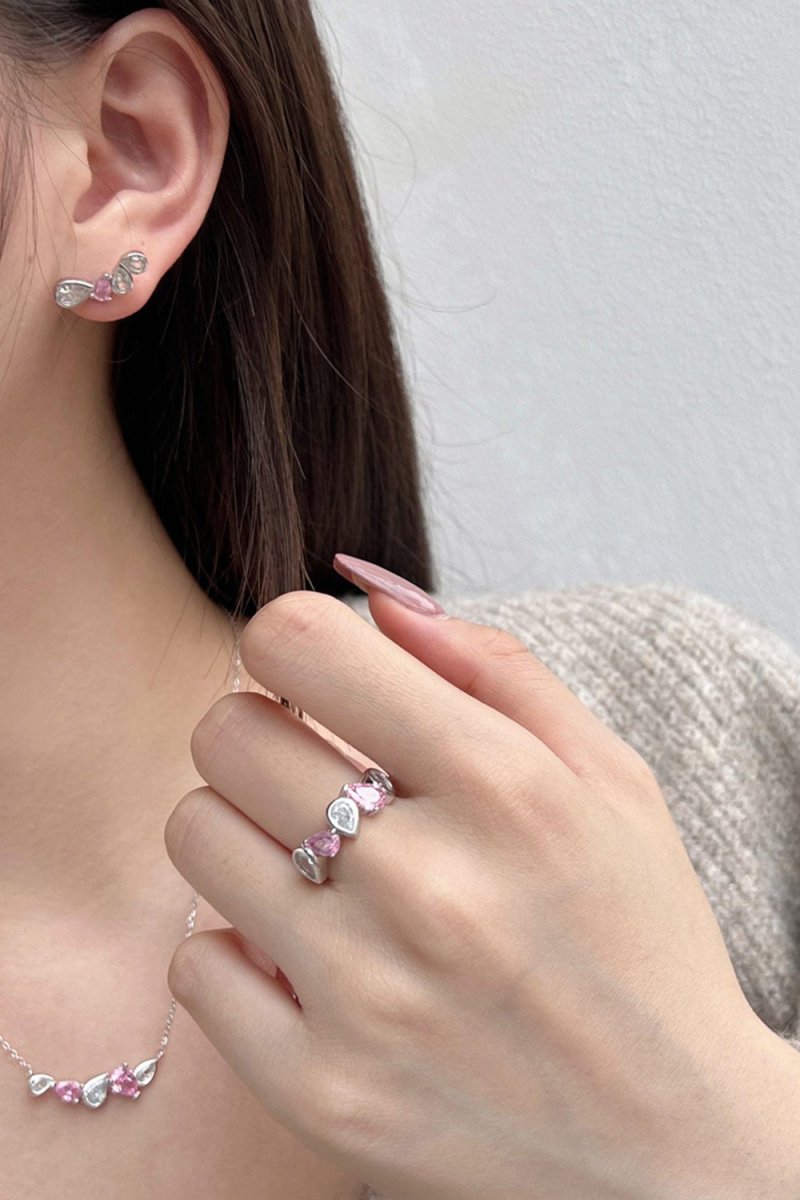 Petite Pear Half Band Ring - KissProm