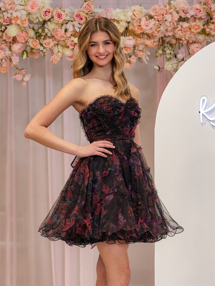 Kalinga Ashok Hippie Homecoming Dress Kayla Pink A Line Strapless Floral Homecoming Dress Pink 18 Kalinga Ashok Hippie Homecoming Dress Kayla Pink A Line Strapless Floral Homecoming Dress Pink 18