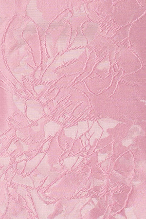 Pink Off The Shoulder Jacquard A Line Homecoming Dress With Appliques - KISSPROM