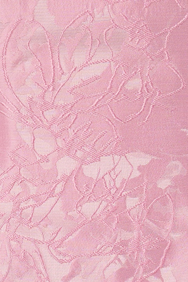 Pink Off The Shoulder Jacquard A Line Homecoming Dress With Appliques - KISSPROM